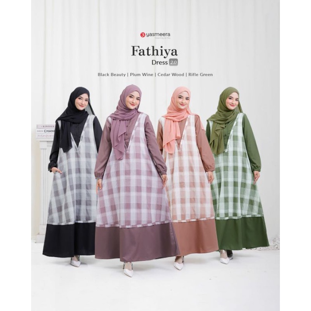 Pakaian Muslim Wanita Fathiya Dress 2.0 By Yasmeera