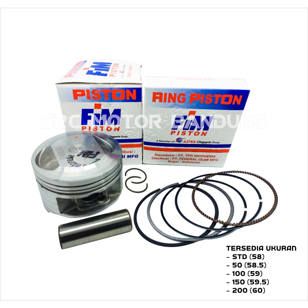 PISTON KIT KLX CRF 150 FIM30 FIM 30 PIN 14 HARIAN-2