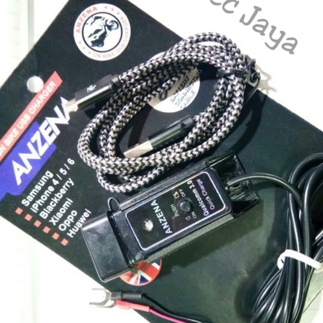 New Anzena Waterproof 2A Charger Hp Pada Motor Fast Charger Original Turbo Qualcomm 3