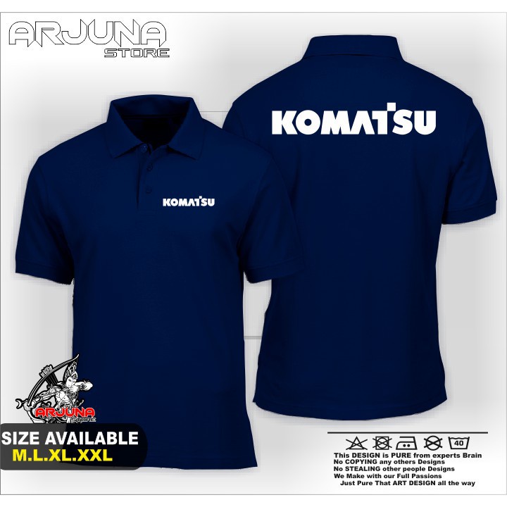 PROMO... POLOSHIRT / KAOS POLO KOMATSU BAJU PERUSAHAAN KOMATSU TERBARU