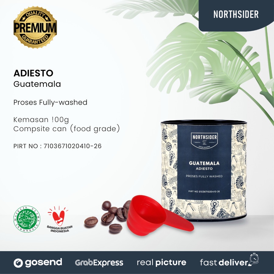 BIJI KOPI ARABIKA GUATEMALA ADIESTO WASHED - 100GR NORTHSIDER COFFEE