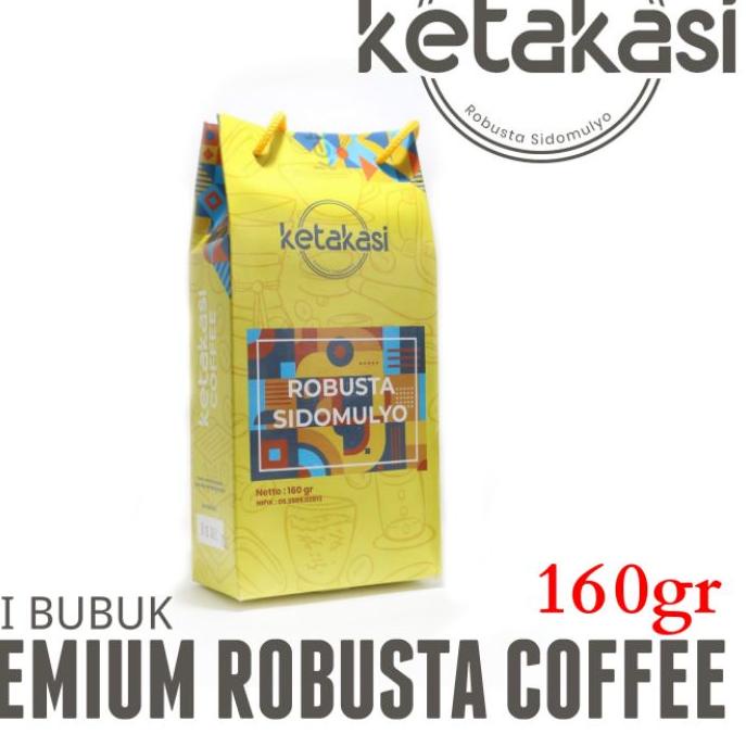 

✨STAR✨ KOPI BUBUK PREMIUM - KETAKASI COFFEE / Robusta Sidomulyo - 160gr 