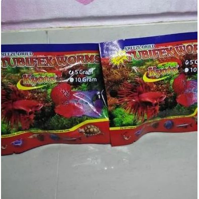 TUBIFEX WORM / Cacing Kering 5Gr Makanan Ikan Kura kura