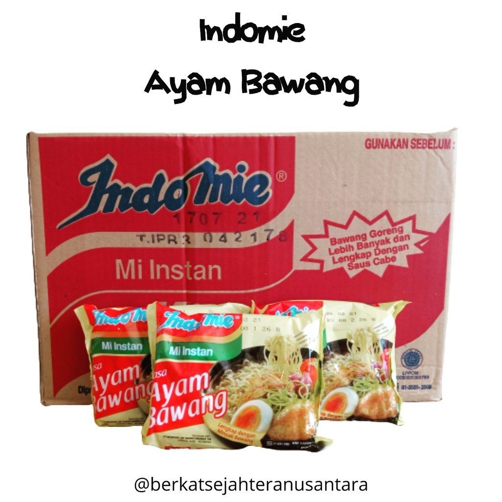 

Indomie Rasa Ayam Bawang [ satu dus isi 40 bungkus ]