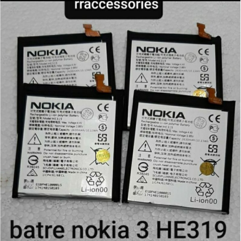 BATRE BATREI NOKIA 3 HE319 ORIGINAL
