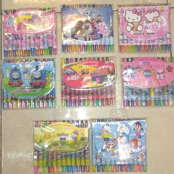 

Limited Crayon Putar Pendek 12 Warna Trendi