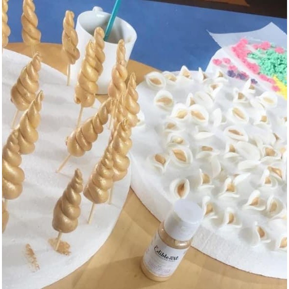 

Promo!! Edible Art Paint Metallic Champagne Gold