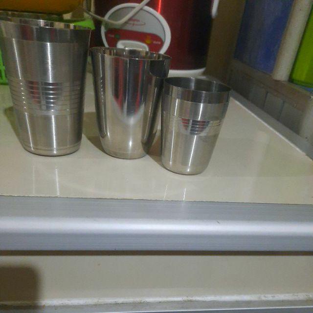 Cangkir Gelas Mug Dia. 8,2cm Air/bir/kopi/teh Stainless Premium Foodgrade Tebal