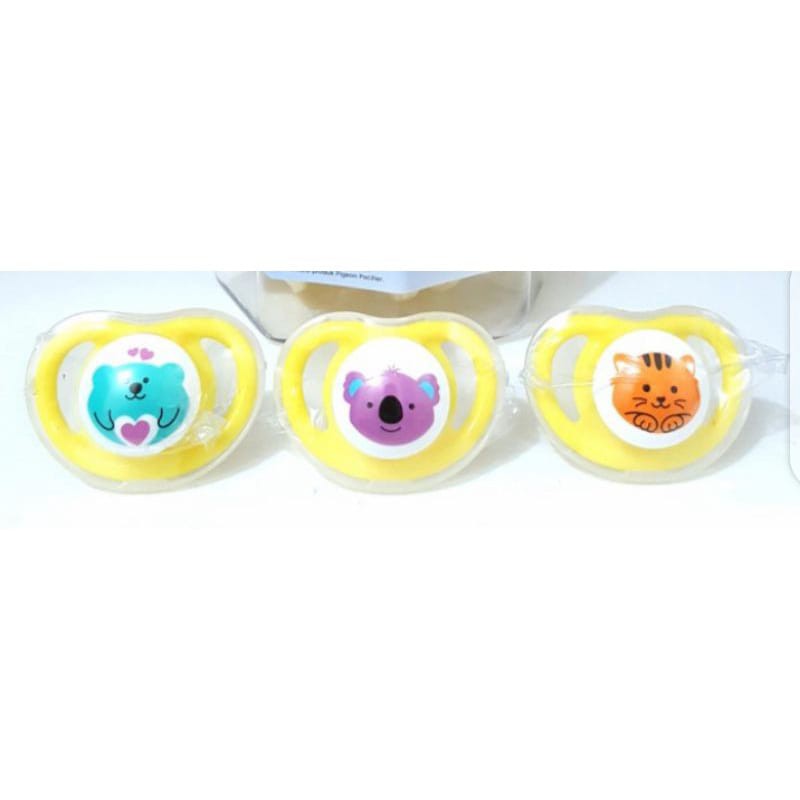 SATUAN EMPENG PIGEON SILICONE PACIFIER ECERAN STEP 2 & Empeng Dodo / Dodo SOOTHER S051 - GLOW IN THE DARK / Empeng Bayi-Empeng Pigeon Step 2
