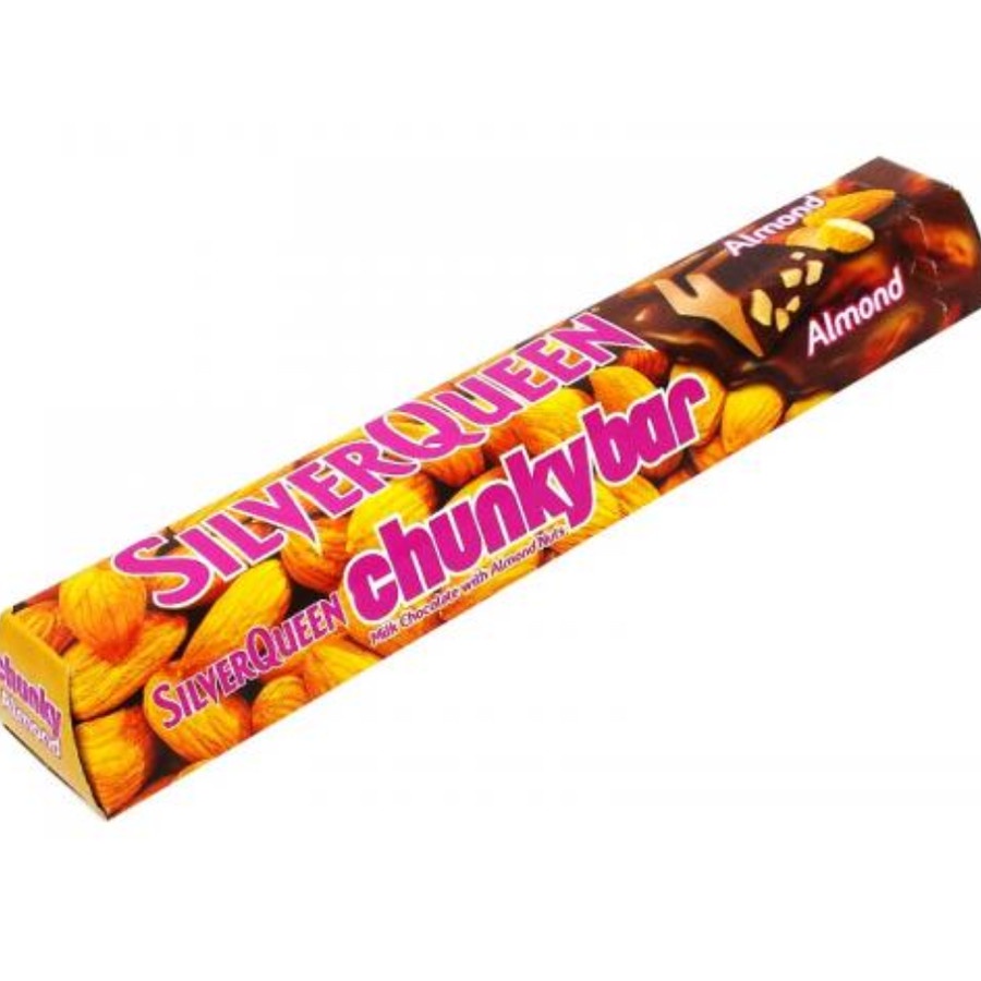 

Coklat susu kacang almond Silverqueen Silver Queen chunky bar 100g