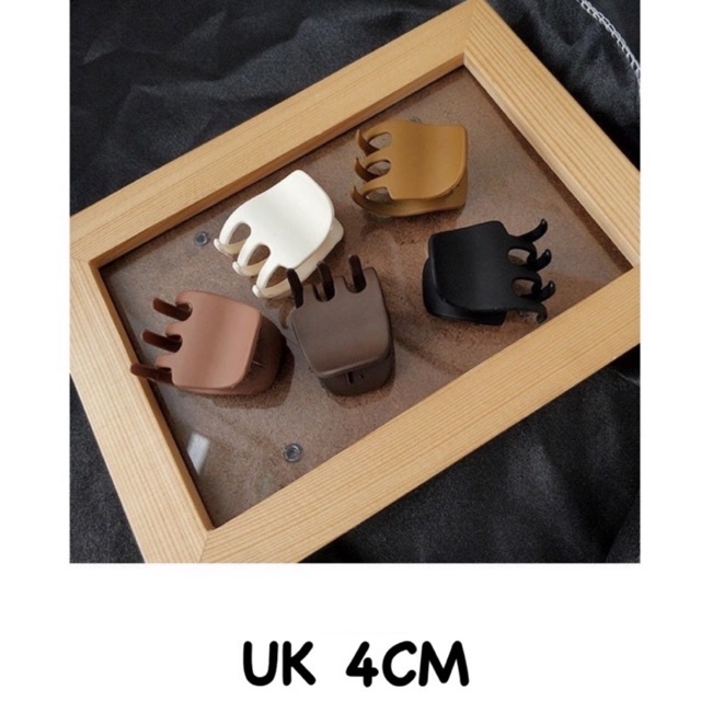 Jedai Doff 4cm Model Kotak Jepit Rambut Matte Korea Cakar 3 Jedai Doff Ikan Jepit Rambut Imut Hair Claw Clips