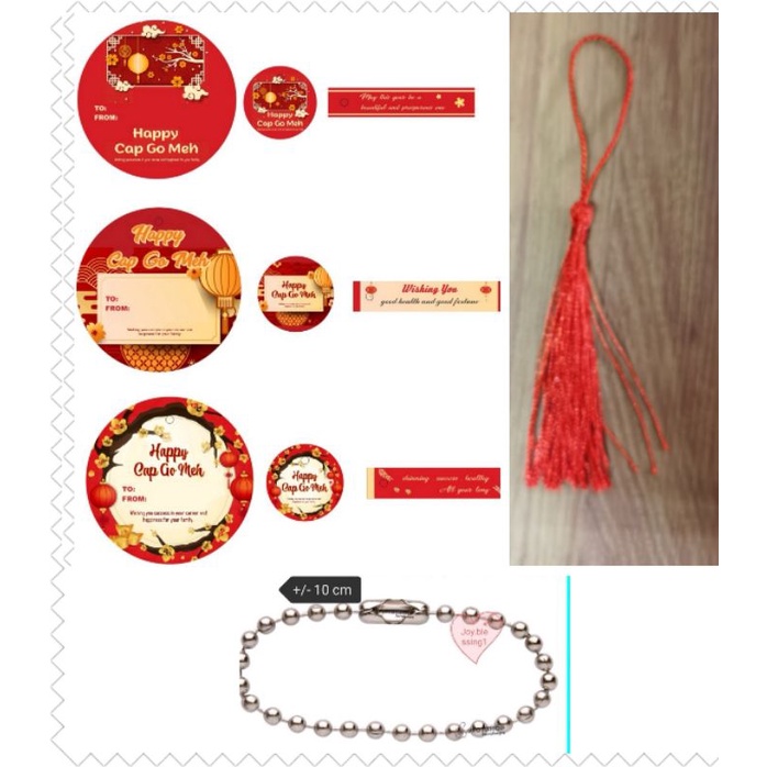 HANG TAG 3 IN 1 TASSEL CAP GO MEH/HANGTAG SOUVENIR