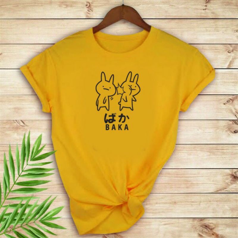 T-shirt wanita murah oblong kaos distro