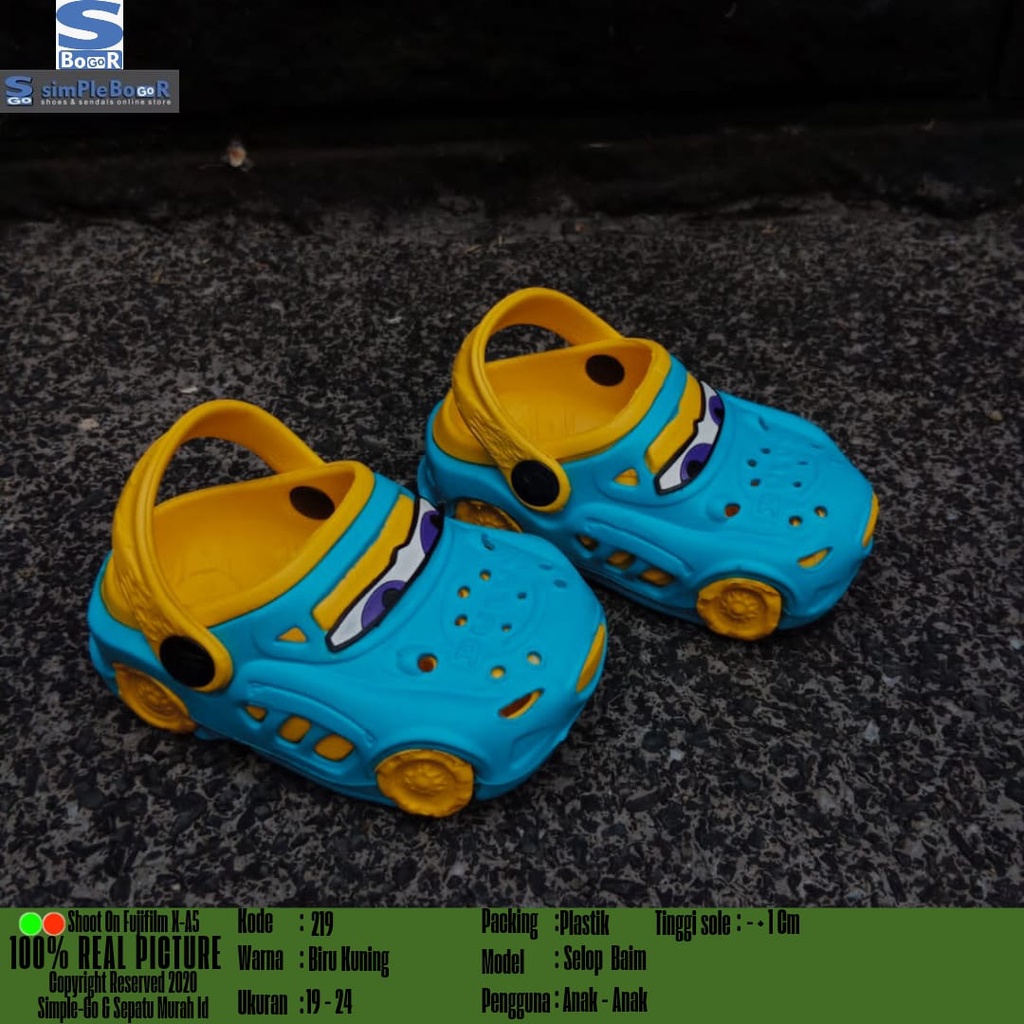 SANDAL DULUX ANAK BALITA - ANAK PAUD MOTIF MCQUEEN LUCU CODE 219E 19-24