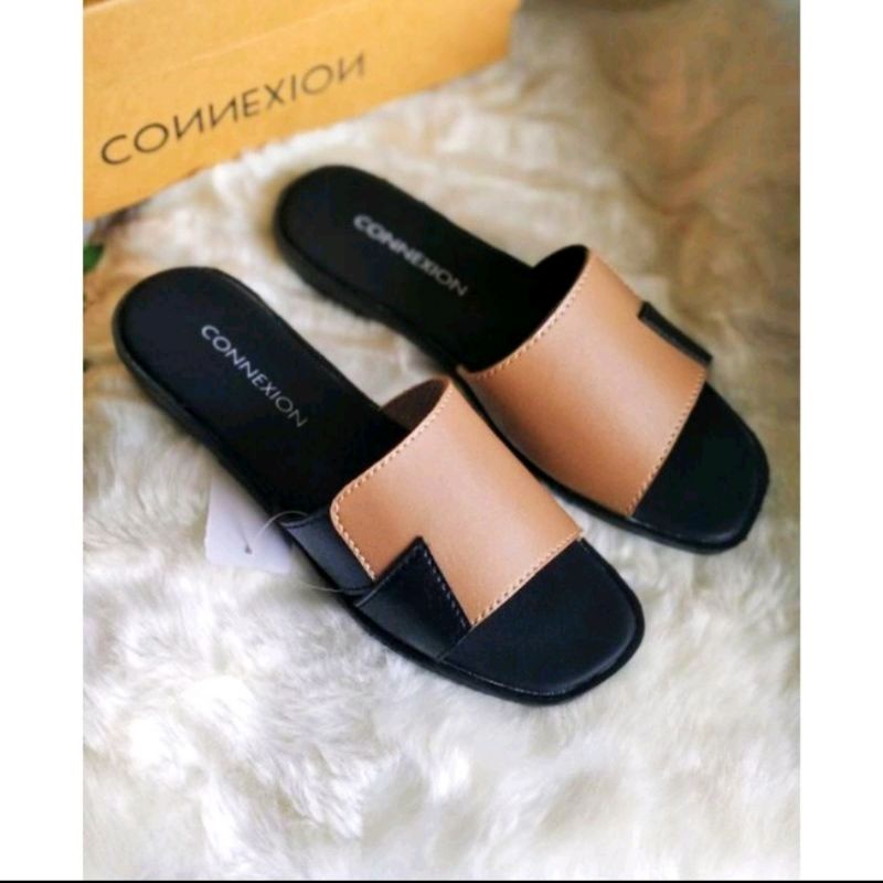 Sandal slop conexion kombinasi/sandal wanita terbaru