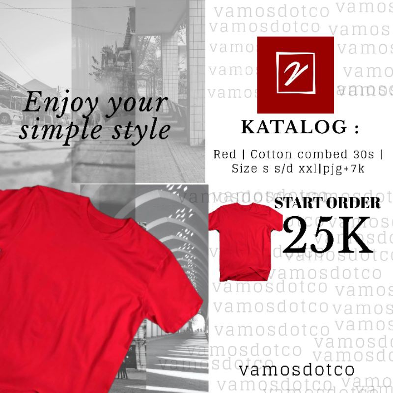 [LANGSUNG DARI PABRIK ]KAOS POLOS COTTON COMMBED 30S PREMIUM MURAH 