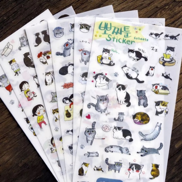 

Stiker Timbul all Kucing Manis 6 PCS/set
