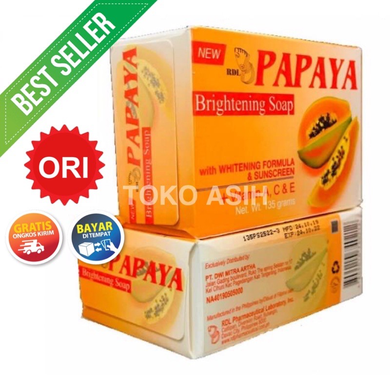 Sabun RDL Papaya Philippine 135 & 90g / Original Pepaya RDL