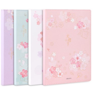 

Notebook/ Buku Tulis Ukuran 16K, 96 Lembar Waterproof Cover ZT1696-Light Sakura