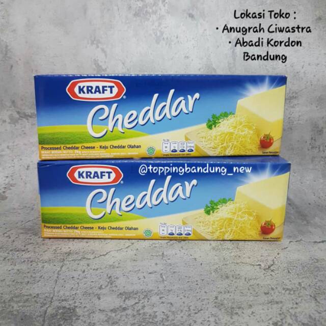 

Keju kraft cheddar 2kg