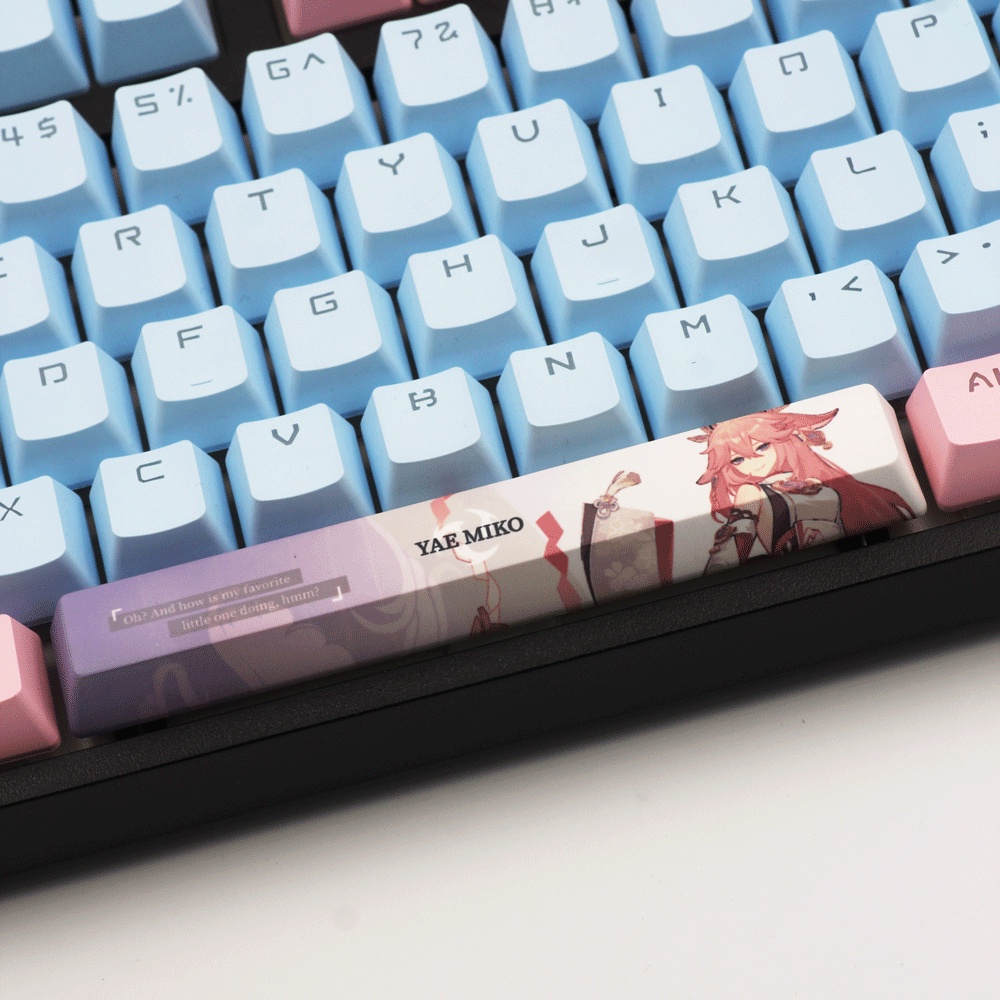 Genshin Impact Spacebar Keycap OEM Profile PBT Untuk Keyboard Mekanik DIY