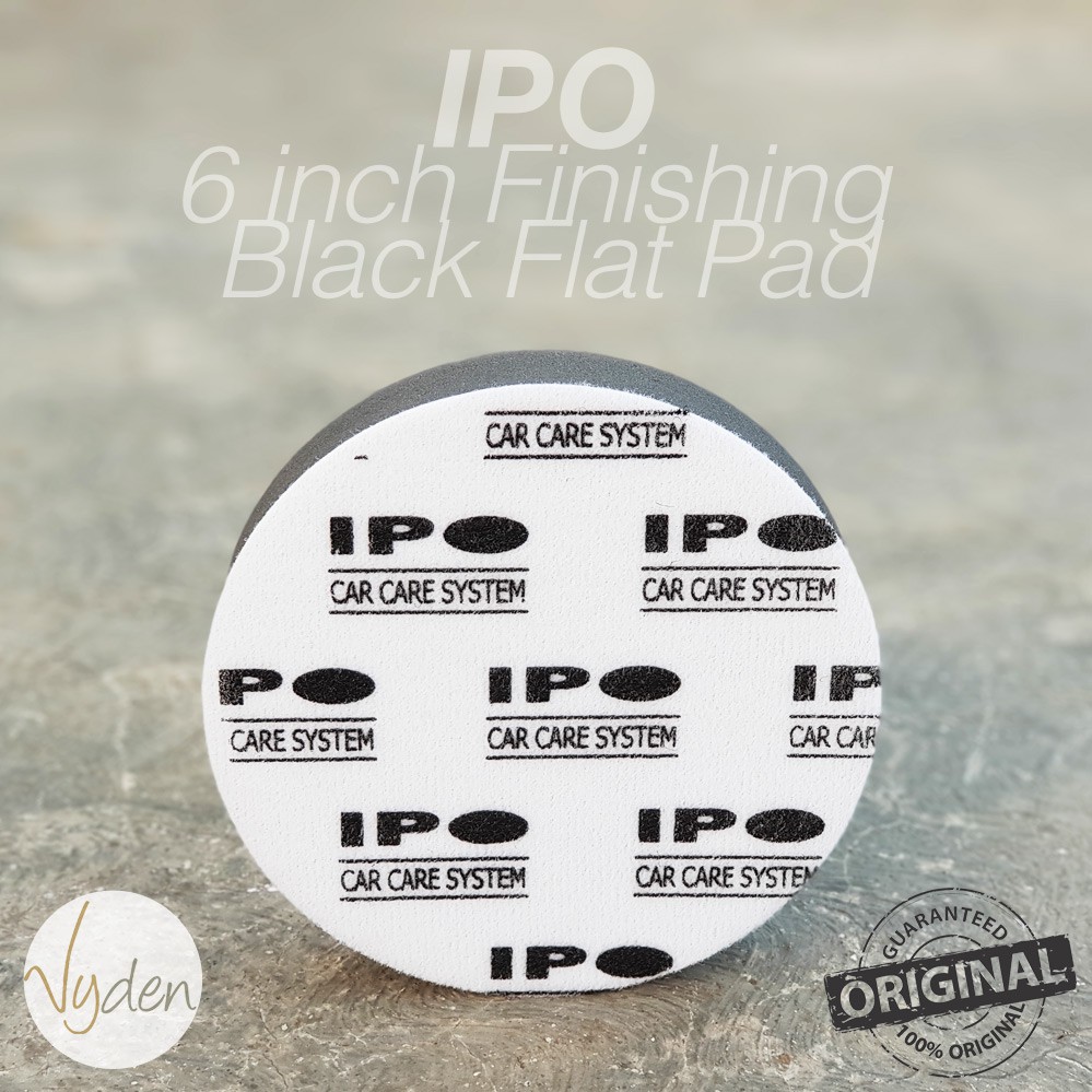 IPO Black Finishing Waxing Pad 6 Inch Flat Wax Sealant Busa Mesin Poles Mobil MURAH