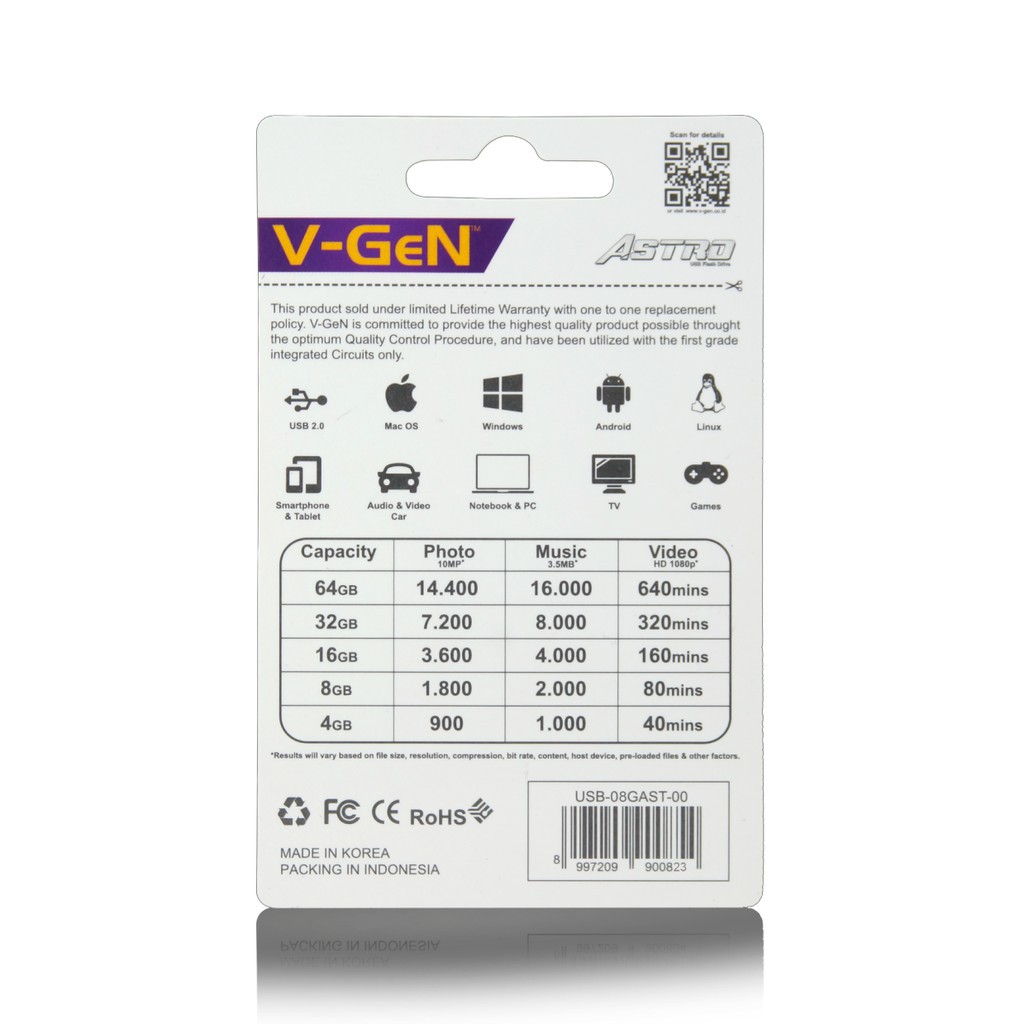 USB Flashdisk V-GeN ASTRO 32GB USB 2.0 UFD Flashdrive VGEN