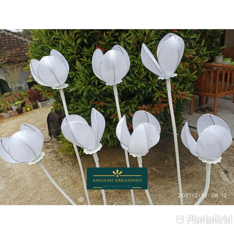 Kap Lampu Kelopak Kuncup Bunga Tulip Untuk Dekorasi