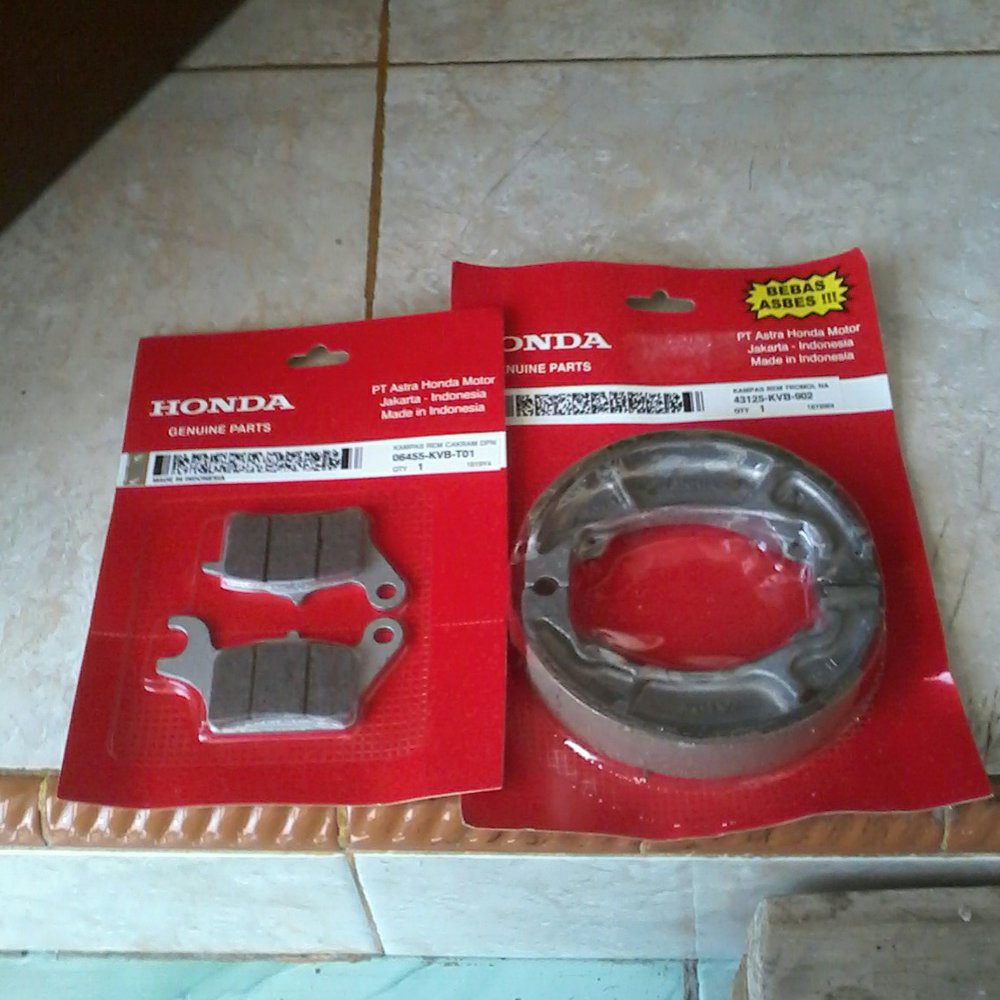 KAMPAS REM DEPAN DAN BELAKANG VARIO BEAT VARIO 125 BEAT FI SCOPY ORI