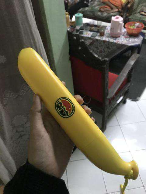 Payung Lipat Pisang Lucu Pelindung Hujan Banana Umbrella Waterproof