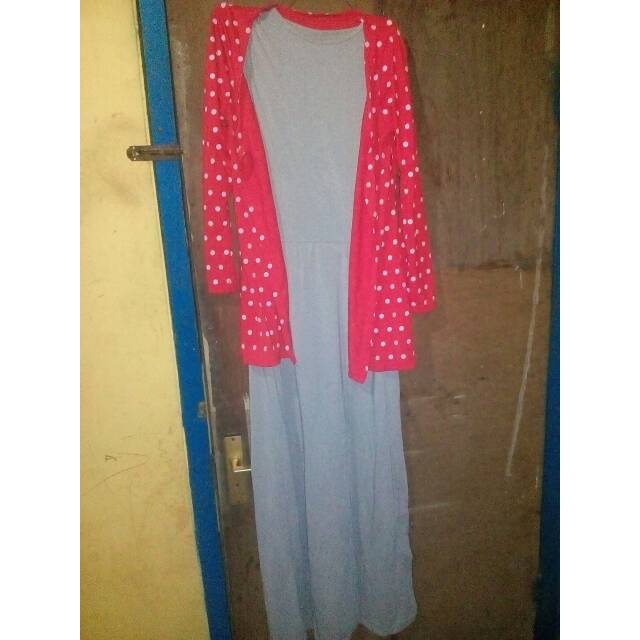Preloved gamis 2 in 1 / gamis PL , gamis bekas pakai