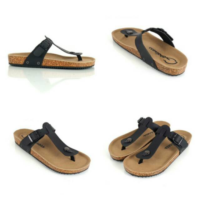 DISC 50% SANDAL KULIT GOODNESS YOUTH BLACK