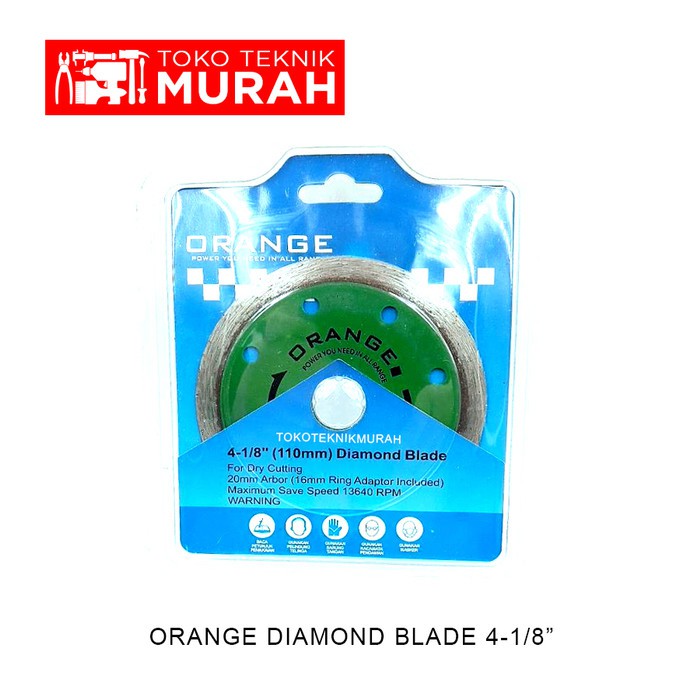 Orange 4423-01 Batu Potong 110x20mm Diamond Blade Cutting Disc