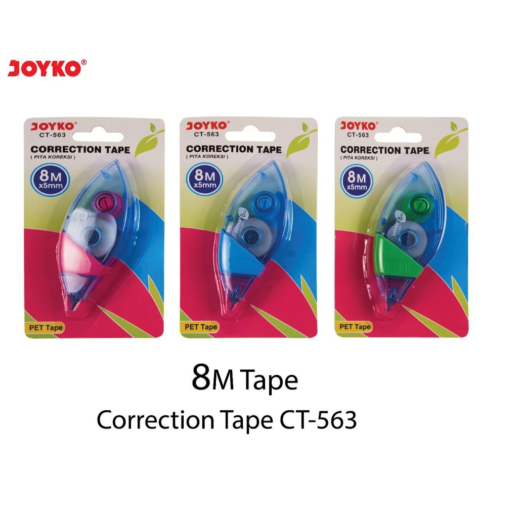 

Correction Tape Pita Koreksi Tipe X Kertas Joyko Ct-563