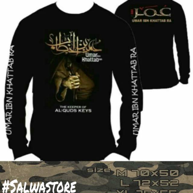 Kaos umar bin khattab LOC kaos muslim kaos dakwah umar bin khattab kaos Terlaris