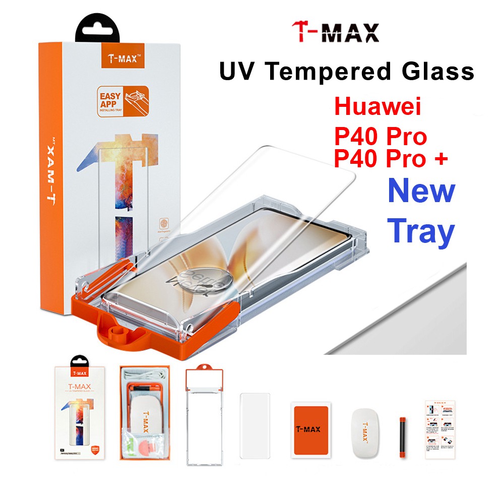 T-Max UV Tempered Glass Full Glue Huawei P40 Pro / P40 Pro +
