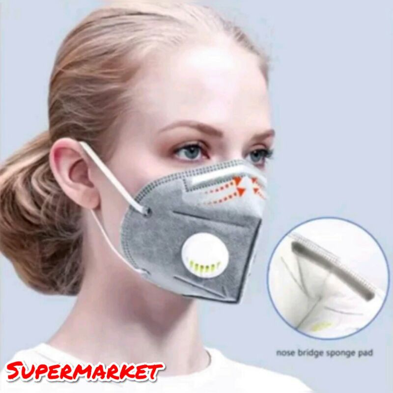 Masker Earloop KN95 Respirator 6 lapis Original