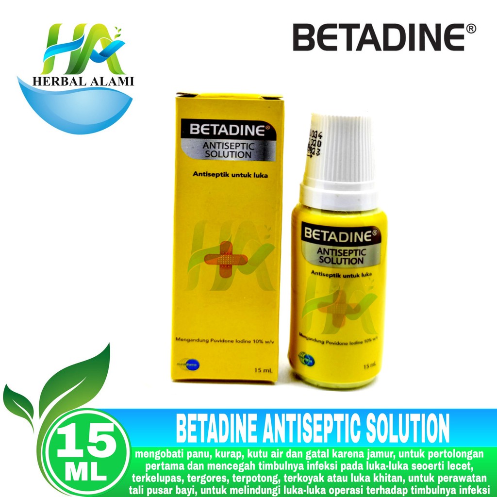 Betadine antiseptic 15ml - Antiseptik untuk Luka