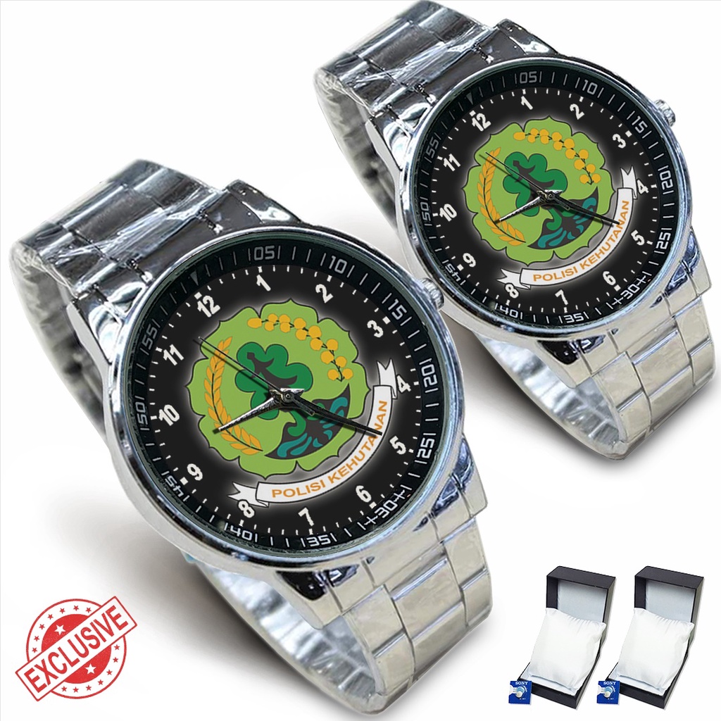 Jam Tangan Rantai Couple POLISI KEHUTANAN (Amazing)