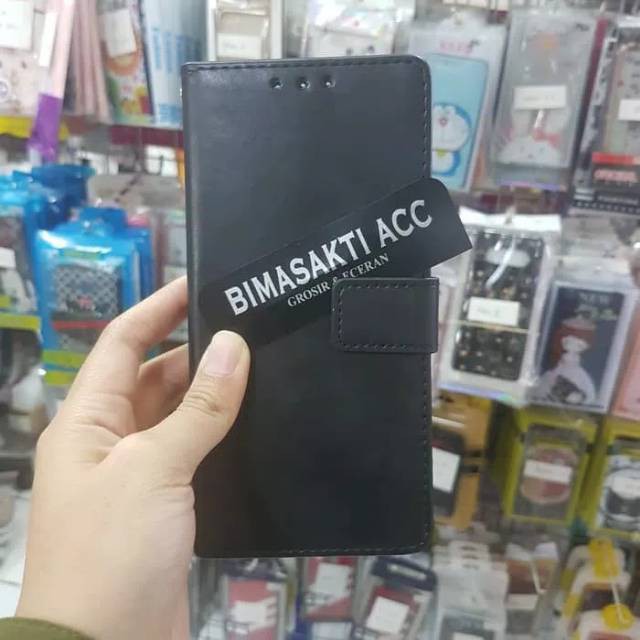 Samsung Galaxy A7 2018 - Flip Kulit Flip Cover Learher case Kulit