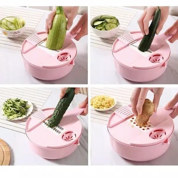 Alat Pemotong Sayur 12IN1 Serbaguna Cutter Peeler Parutan