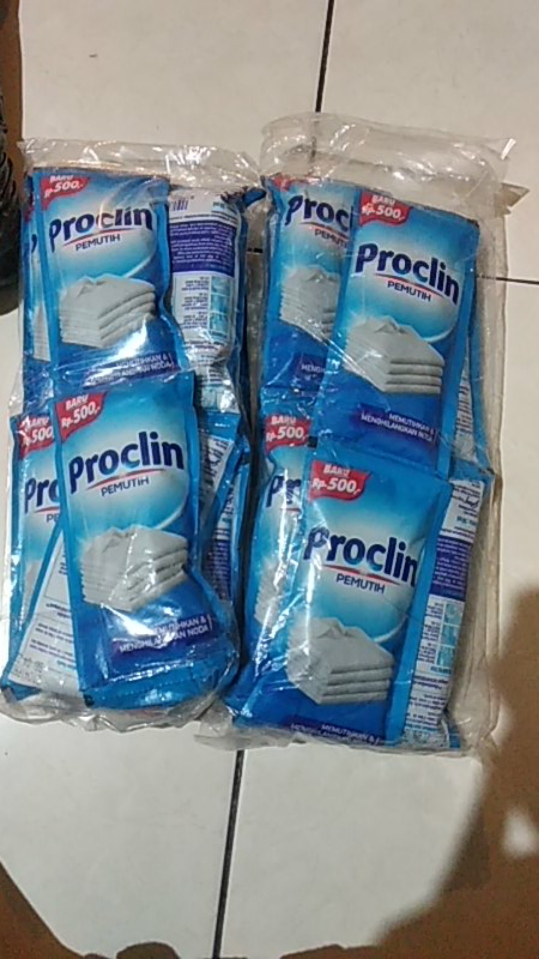 Pemutih Baju Proklin Renceng Murah