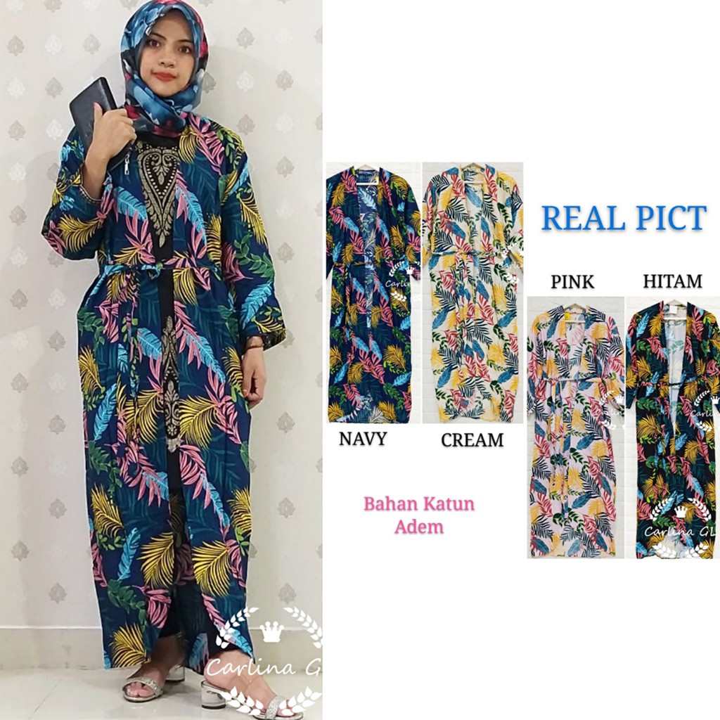 TROPICAL BALI LONG KIMONO CARDIGAN CARLINA