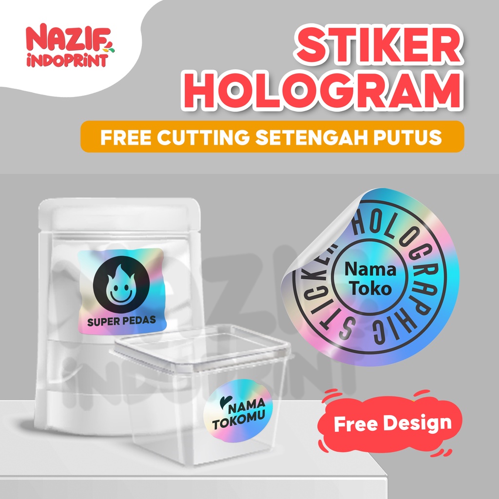 

Stiker Kemasan Hologram / Stiker Label Hologram / Stiker Logo Hologram / Stiker Cutting Hologram / Stiker Hologram Label Produk Premium