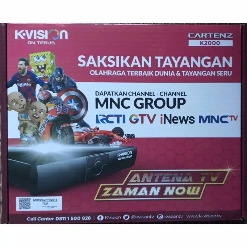 20 Receiver Parabola Kvision Cartenz