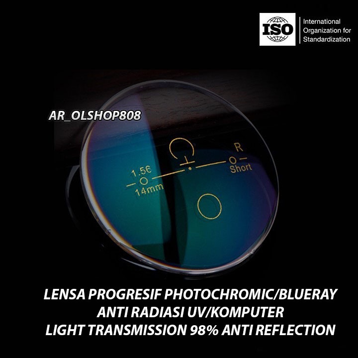 Lensa Kacamata Progresif Bluechromic - Photochromic Blueray Progresif - LENSA BLUECHROMIC PROGRESSIV