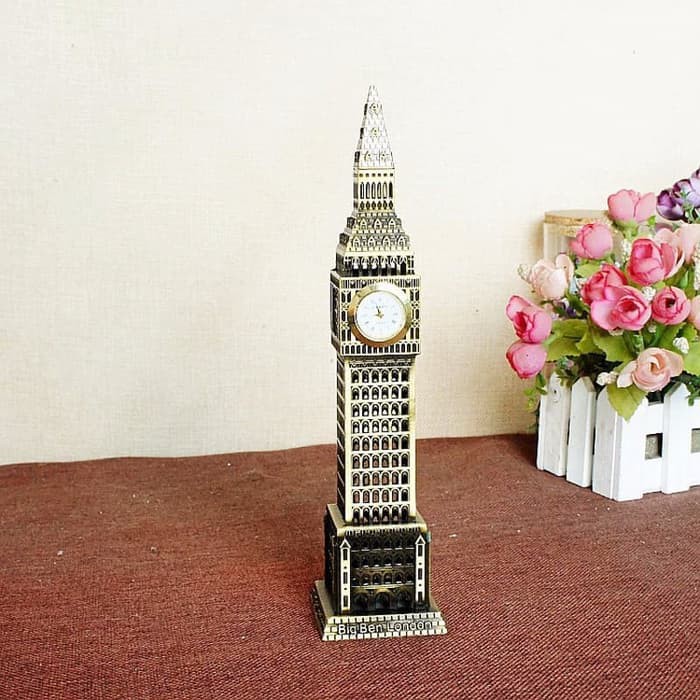 Souvenir Big Ben London 23.5Cm w/ JAM / Souvenir Oleh2 London England