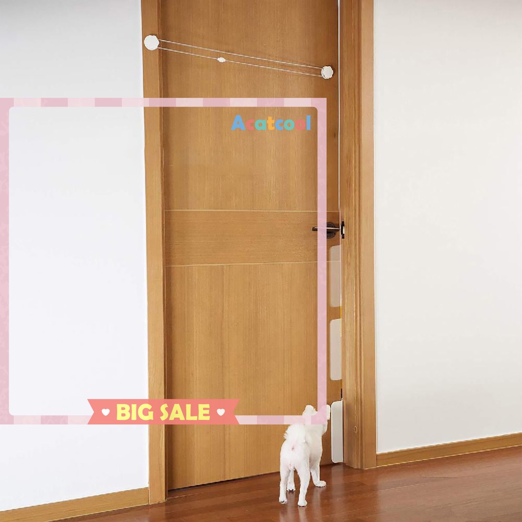 Semi-Automatic Door for Dogs and Cats Cat Dog Entrance/Exit Auto Lockable