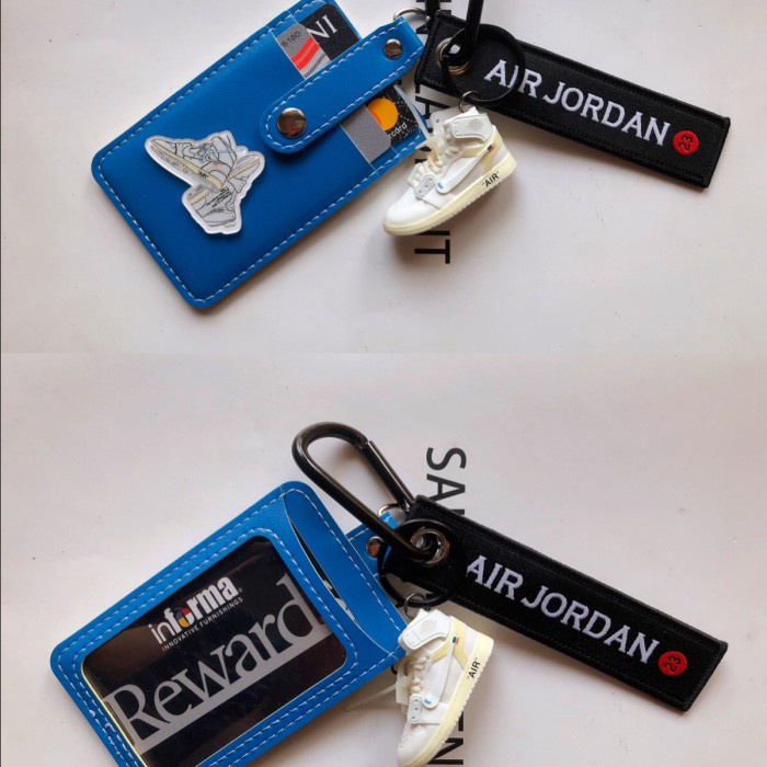 

Terbatas Id Card Holder/Gantungan Kartu Sepatu Air Jordan Mini/Lanyard/Name Tag Bagus