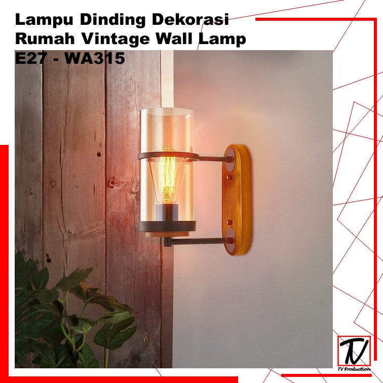 Lampu Dinding Dekorasi Rumah Vintage Wall Lamp / Lampu Penghias Ruangan